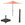 Garden Impressions stokparasol Lotus zwart Ø300 cm met 40kg Eureka voet en hoes