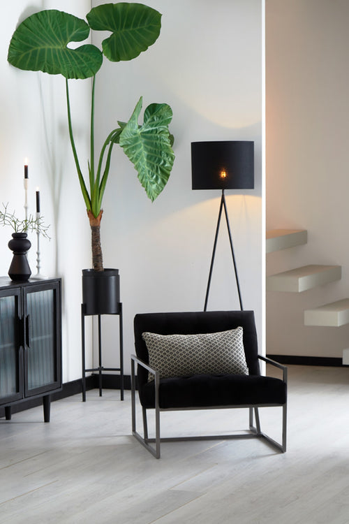 Light & Living vloerlamp  - zwart - 35x17x137 cm