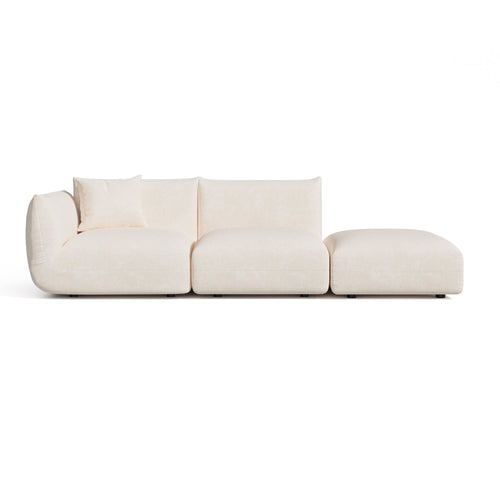 Sia Home -  NOOMA - Chenille fluweel - Crème - 302cm - vtwonen shop