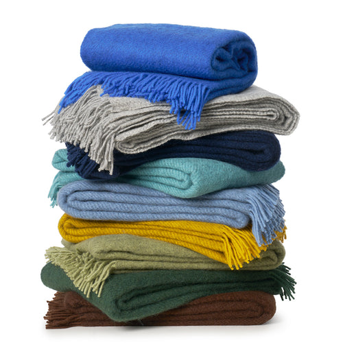 Klippan 100% wollen deken - Gotland - geel- 130x200cm - vtwonen shop