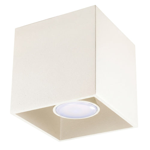 Sollux Lighting Plafondlamp QUAD 1 beige - 10x10x10cm