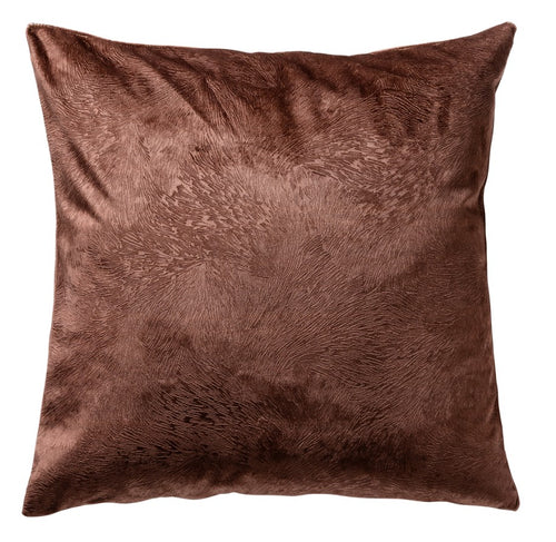 ELAH - sierkussen 45x45 cm - subtiele structuur - effen kleur - Cappuccino - bruin