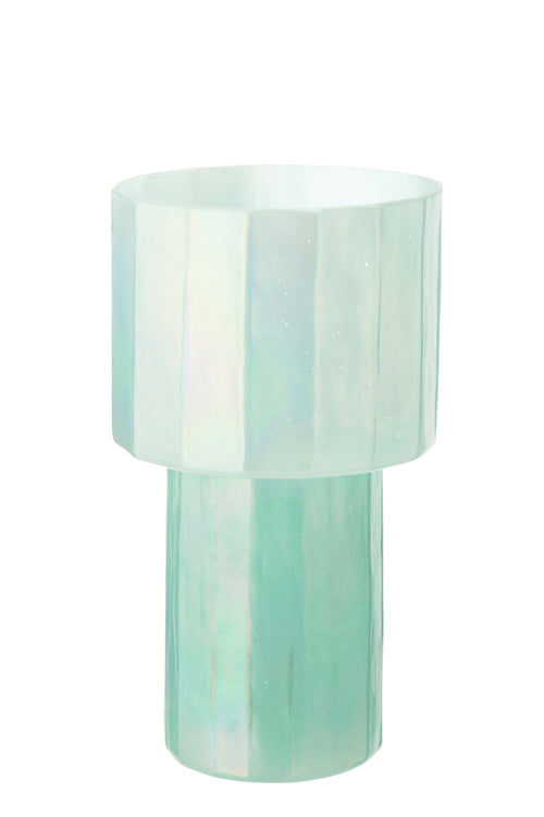 J-Line vaas Ann - glas - blauw