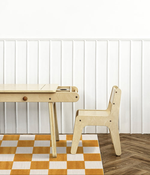 AFK Living vloerkleed Kleine Tegels - voor binnen en buiten - geel - 160 x 230 cm - vtwonen shop