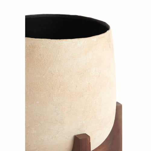 Light & Living bloempot Karuna - wit - Ø44cm