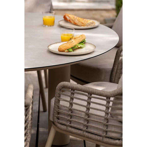 Taste by 4 Seasons lage tuinset Puglia - tuintafel Donato Ø160x69 cm 6-delig - vtwonen shop