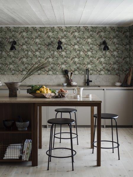 Borastapeter behang bladeren donkergroen - 53 cm x 10.05 m - 660330 - vtwonen shop