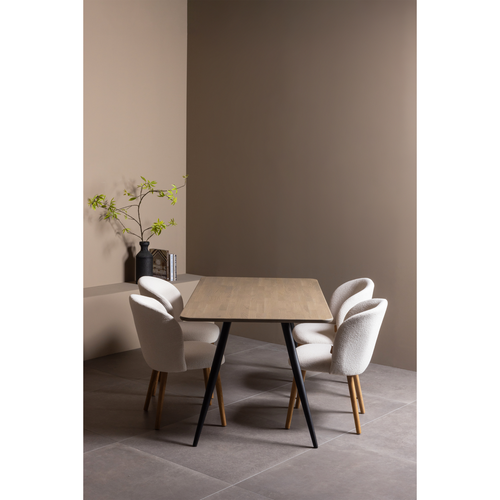 WOOOD 2-standen poot conisch 1 stuks Tablo - Metaal - Zwart - 72x79x10 - vtwonen shop