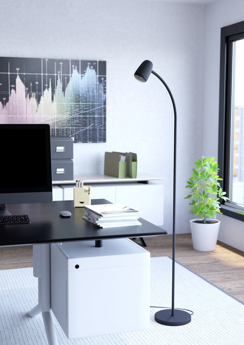 EGLO vloerlamp Carlo - 170 cm - zwart - vtwonen shop