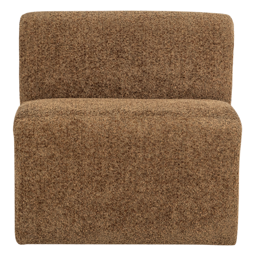WOOOD eetbank 84 cm rugleuning Mojo Base - Wollig - Honinggeel - 83x84x76