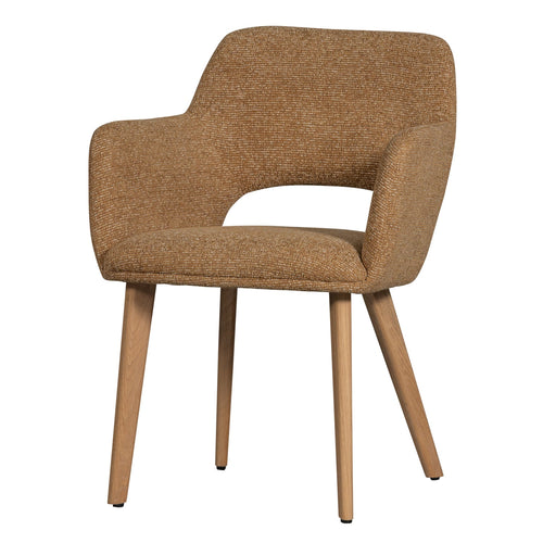 WOOOD eetkamerstoelen Murat Houten Naturel Poot - Geel - Set van 6 - vtwonen shop