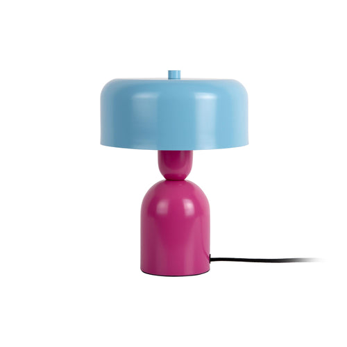Leitmotiv tafellamp Double Funky - roze - Ø19cm