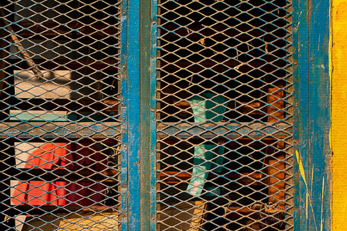 Canvas 60x40 Afdruk Geel Raam - vtwonen shop