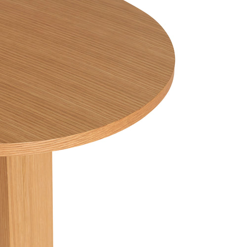Hübsch bijzettafel Koohi - mdf/okoumé fineer - ø45xh50cm