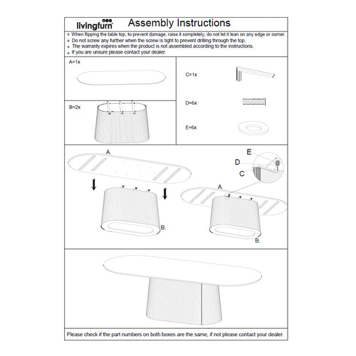 Livingfurn eetkamertafel Salvator - 300cm - mangohout - vtwonen shop