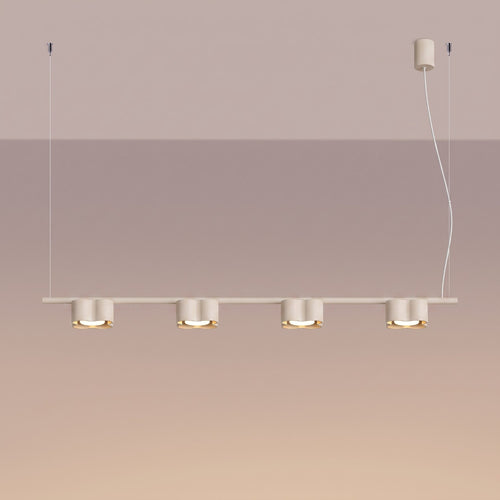 Sollux Lighting Kroonluchter OVIO 4 beige Gx53 - 122x12x208cm