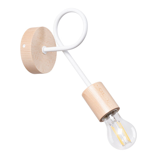 Sollux Lighting Wandlamp EMBER wit - 10x19x24cm