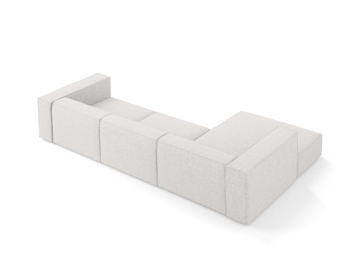Cosmopolitan Design linker hoekbank Arendal 4-zits, chenille, lichtgrijs - 166x284x70cm