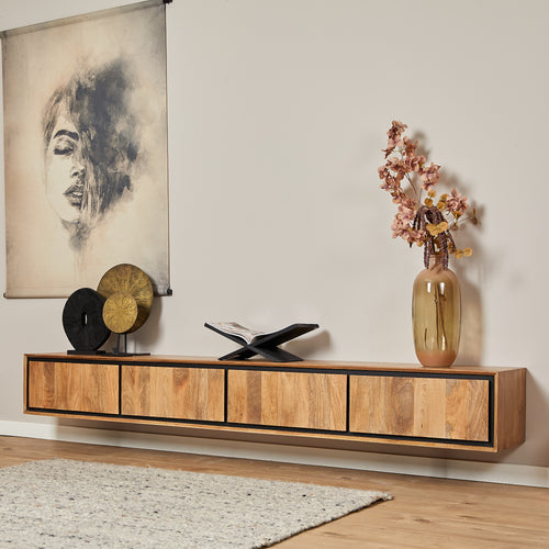 Starfurn  tv meubel RichWood - bruin - 35x240x30cm