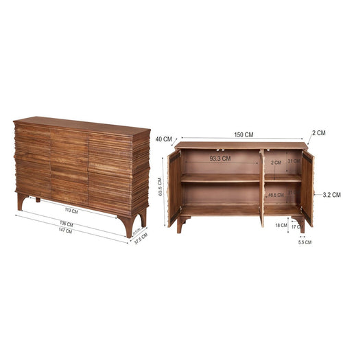 Kare Design Dressoir Santos 3 deuren