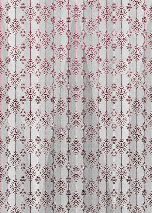 Sanders & Sanders fotobehang 3D grijs en rood - 200 x 280 cm - 611816