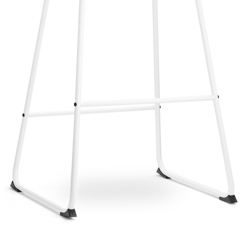 Nolon Nino-Fé Barkruk Lichtgrijs - Wit Onderstel - 65 cm - vtwonen shop