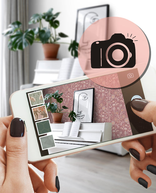 ESTAhome behang vintage bloemen mauve paars - 50 x 900 cm - 131331 - vtwonen shop