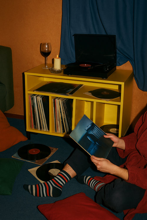 Kast voor platen geel - vtwonen shop