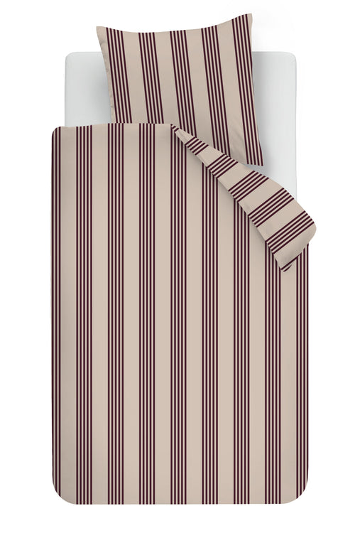 vtwonen Dekbedovertrek Pure Stripe - 155 x 220 cm - Naturel
