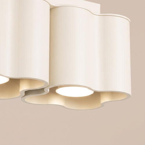 Sollux Lighting Plafondlamp OVIO 2 beige GU10 - 24,5x12x12cm