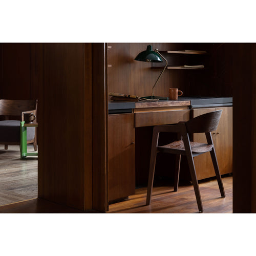 Dutchbone Westlake Eetkamerstoelen armleuning Walnoot - Set van 2 - vtwonen shop