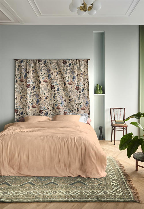 At Home by BeddingHouse dekbedovertrek Optimism - 200x200/220 cm - nude - vtwonen shop