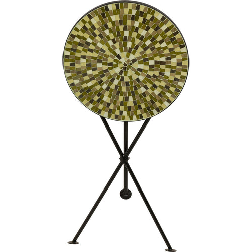 Kare Design Bijzettafel Clack Mosaic Ø35cm groen en bruin
