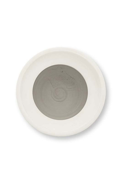 vtwonen Vaas - Terracotta - Wit - 27x35cm