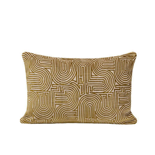 Madura Kussenovertrek Klark ecru en mosterd 40x60 cm