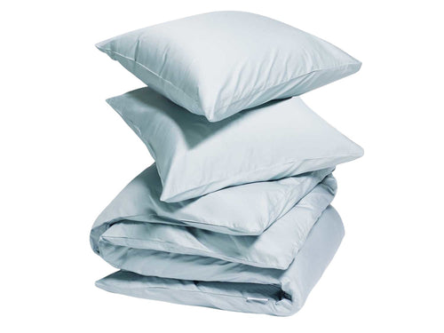 Yumeko dekbedovertrek katoen satijn sky blue 240x220 + 2/60x70 - vtwonen shop