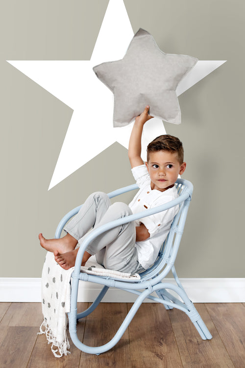 ESTAhome fotobehang ster taupe - 186 x 279 cm - 158706 - vtwonen shop