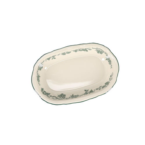 S|P Collection - Serveerschaal 26,5x17,5xH4,5cm ovaal green Cyril - Set van 2
