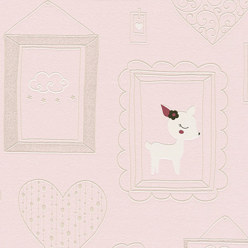 A.S. Création behang fotolijstjes zacht roze - 53 cm x 10.05 m - AS-369912 - vtwonen shop