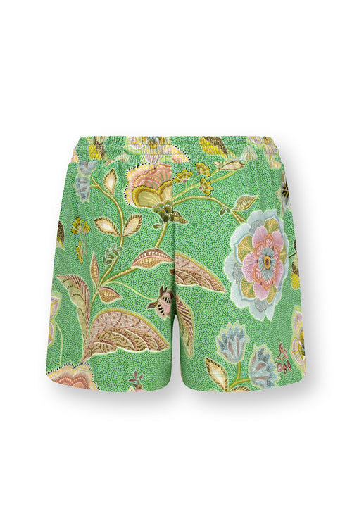 Pip Studio - Bob Short Pajama Pants Women - Matata - Green - XL - vtwonen shop