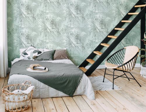 Livingwalls behang jungle-motief groen en blauw - 53 cm x 10.05 m - AS-363853 - vtwonen shop