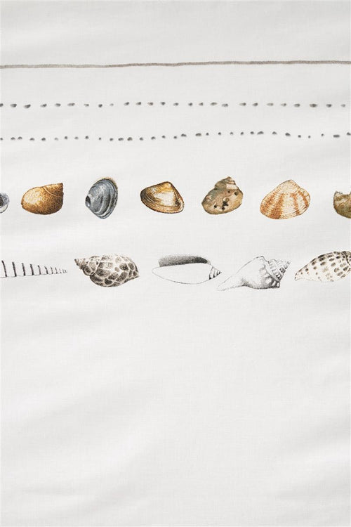 Marjolein Bastin dekbedovertrek Shellfish - 140x200/220 cm - wit