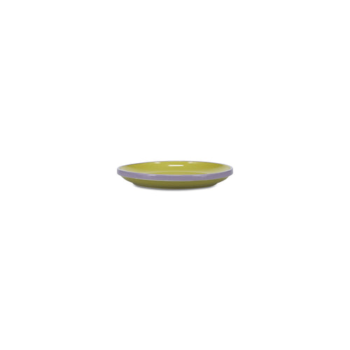 Ona - Plat bord 18xH2,5cm groen/paars Duo - Set van 4