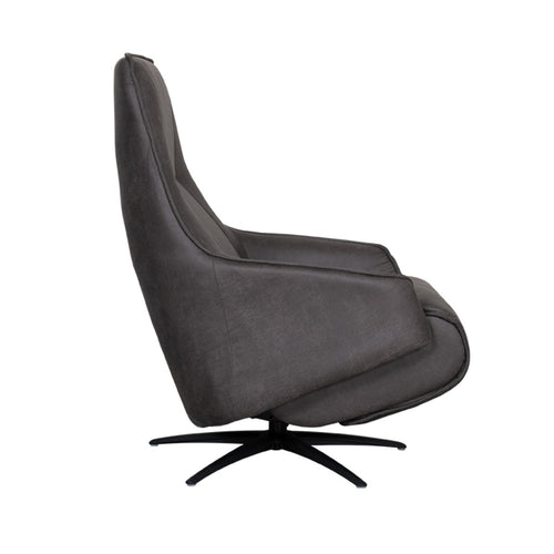 LABEL51 Fauteuil Odense Elektrisch - Antraciet - Draaibaar