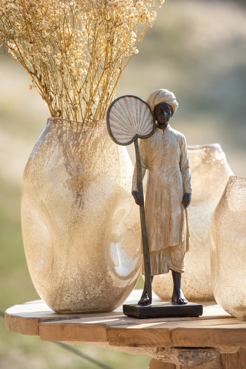 J-Line figuur Indiase Figuur Staand - polyresin - beige/bruin - vtwonen shop