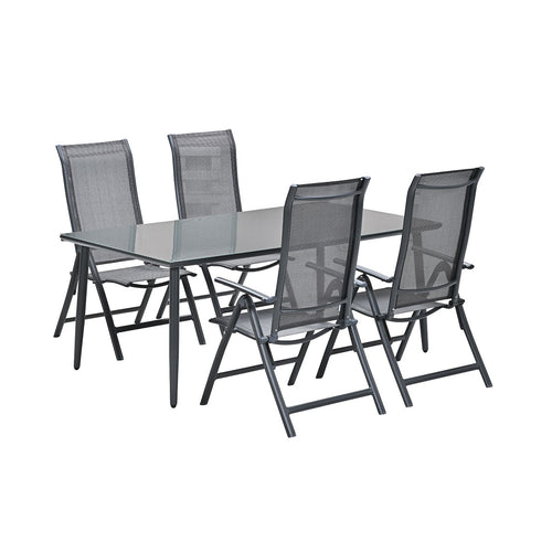 Garden Impressions tuinset Santos - Senna donker grijs - 5-delig