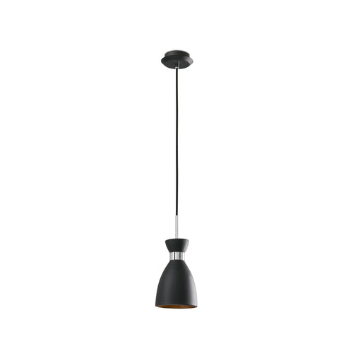 Faro Retro - 1-lichts plafondlamp zwart, koper, E14