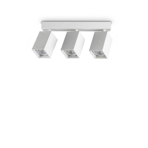Ideal Lux DYNAMITE Vierkante plafondspotbalk wit 3x GU10