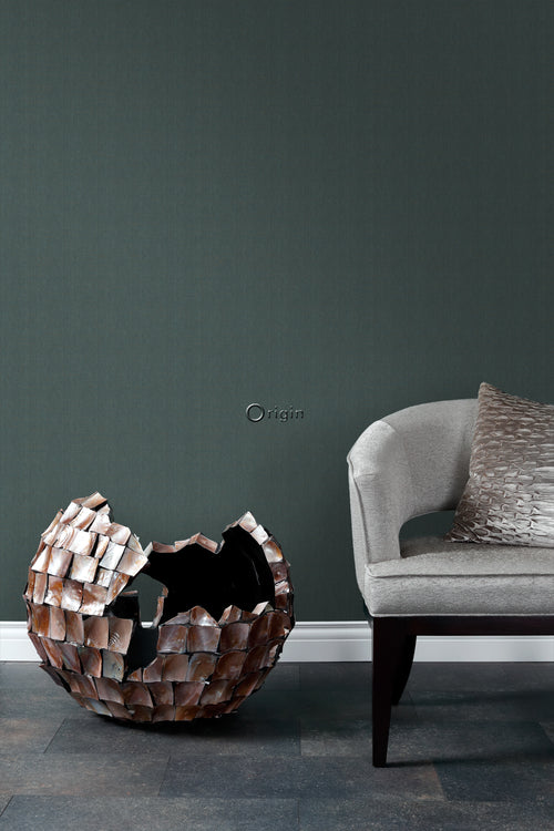 Origin Wallcoverings behang twill weving petrolblauw - 0,53 x 10,05 m - 347662 - vtwonen shop