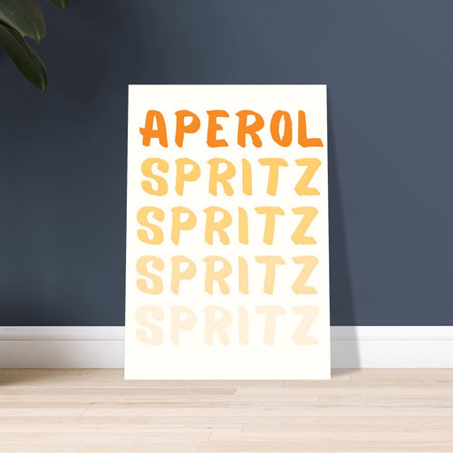 Artfulprints  Aperol Spritz - Written   poster 30x40 cm - vtwonen shop